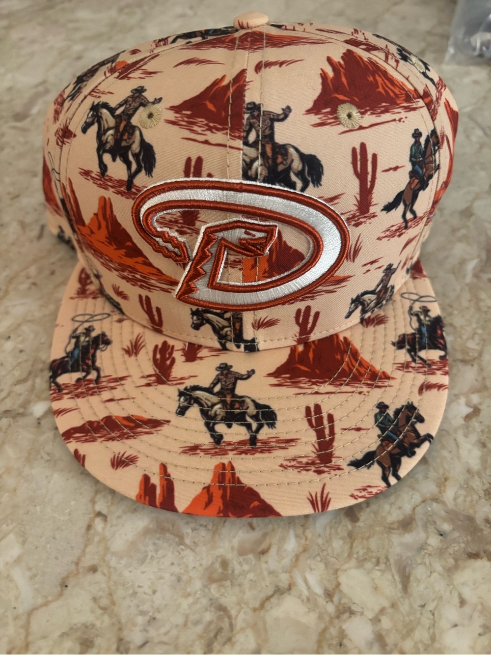 Arizona Diamondbacks Western Cowboy Logo Snapback Hat - Spring Training New Era
